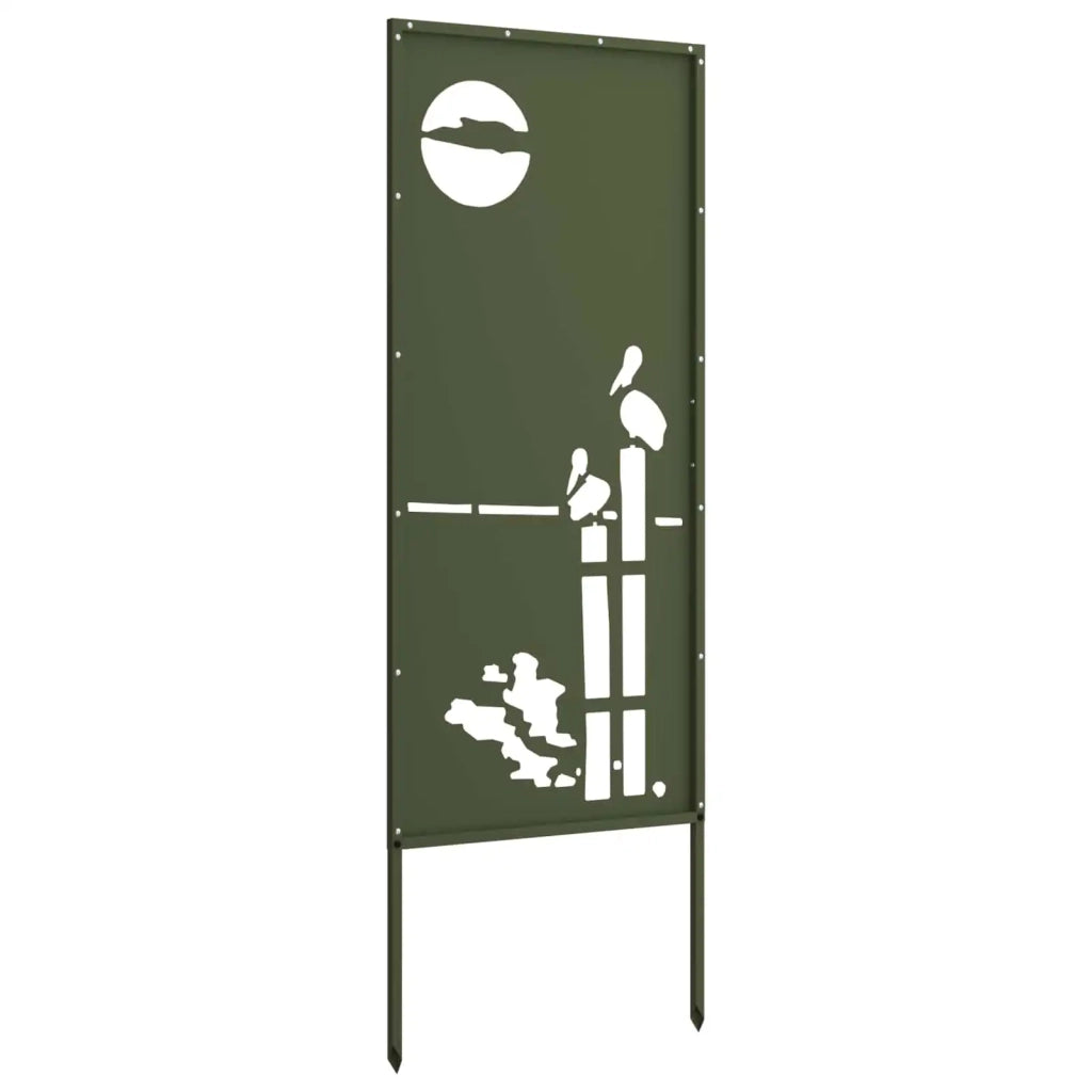 Schermo per privacy in giardino Oliver verde 50 x 140 cm 876318