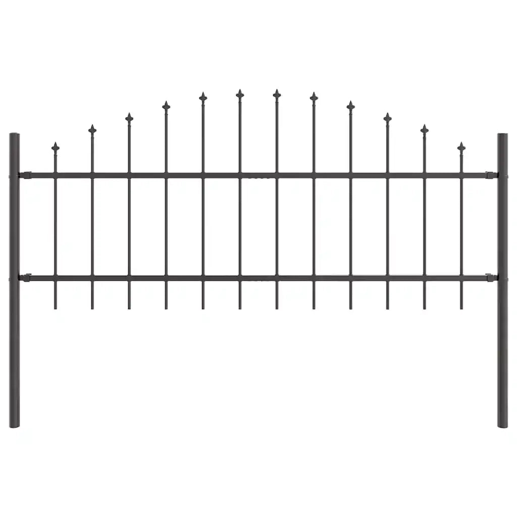 Recinzione per Giardino 6 pcs Grigio 170 x 140 cm