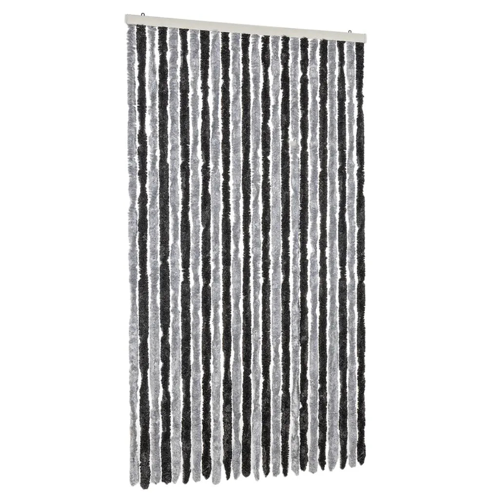 Tenda Antimosche Grigia e Nera 100x200 cm in Ciniglia CFW2106721