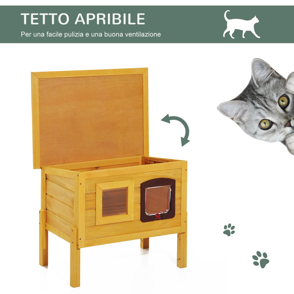 Casetta per Animali Domestici in Legno ¨C zephmum ¨C 70x51.5x60cm