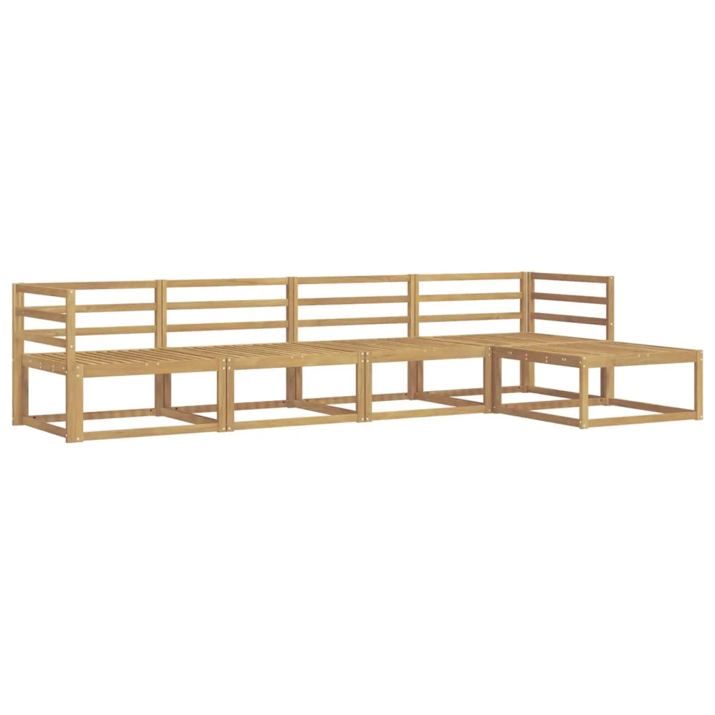 Set di divani da esterno 5 pcs Bianco 325 x 162,5 x 73 cm 3386288