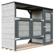 Ricovero per bidoni da giardino 2x240L TIMBELA M981A-TUNDRA CAVERN