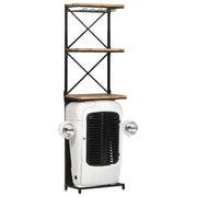 Cantinetta per Vini a Trattore Bianca 49x31x172 cm Mango Grezzo cod mxl 42312