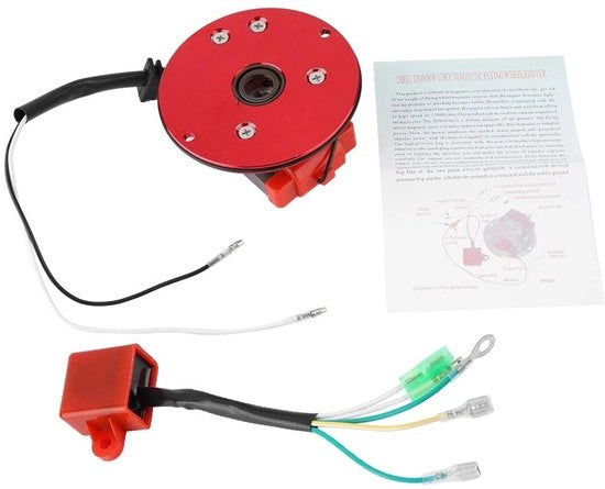 Kit Stator/Rotor Motor Magneto - Lameggio in Alluminio - Completo per CDI 110cc/125cc/140cc - Set Completo - Alta Affidabilità - 100% Nuovo