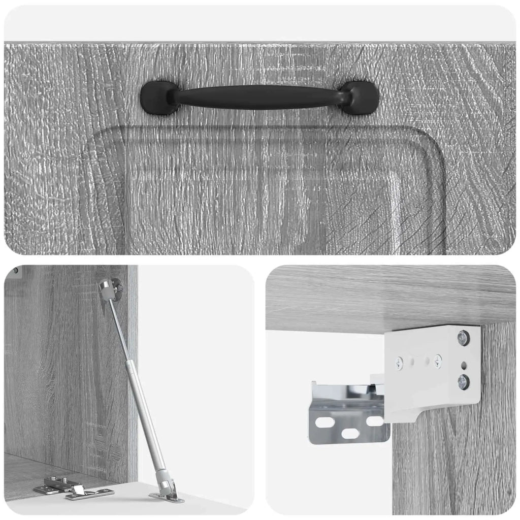 Mobile Porta TV da Muro Grigio Sonoma 59,5 x 31 x 30 cm 899391