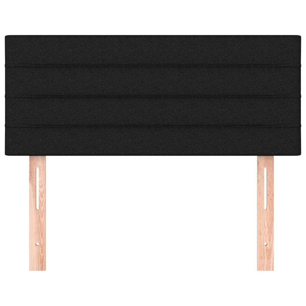 Testiera Nera 100x5x78/88 cm in Tessuto