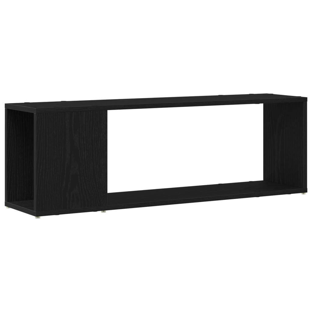 Scaffale  in Nero Rovere 100x24x32 cm in Legno Ingegnerizzato