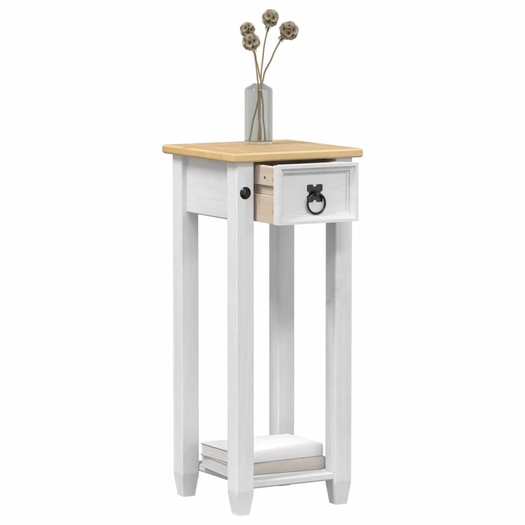 Supporto per piante Bianco 30 x 30 x 73 cm Pino massello 42024943
