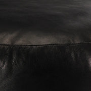 Pouf Nero 60x30 cm in Vera Pelle di Capra 248140