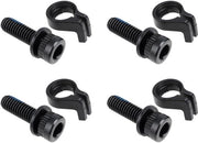 Set di 4 Boutoni di fissaggio M6x18,7mm - Anello di fissaggio - Compatibile con Shimano BR-S7000 - Acciaio - Montaggio sicuro