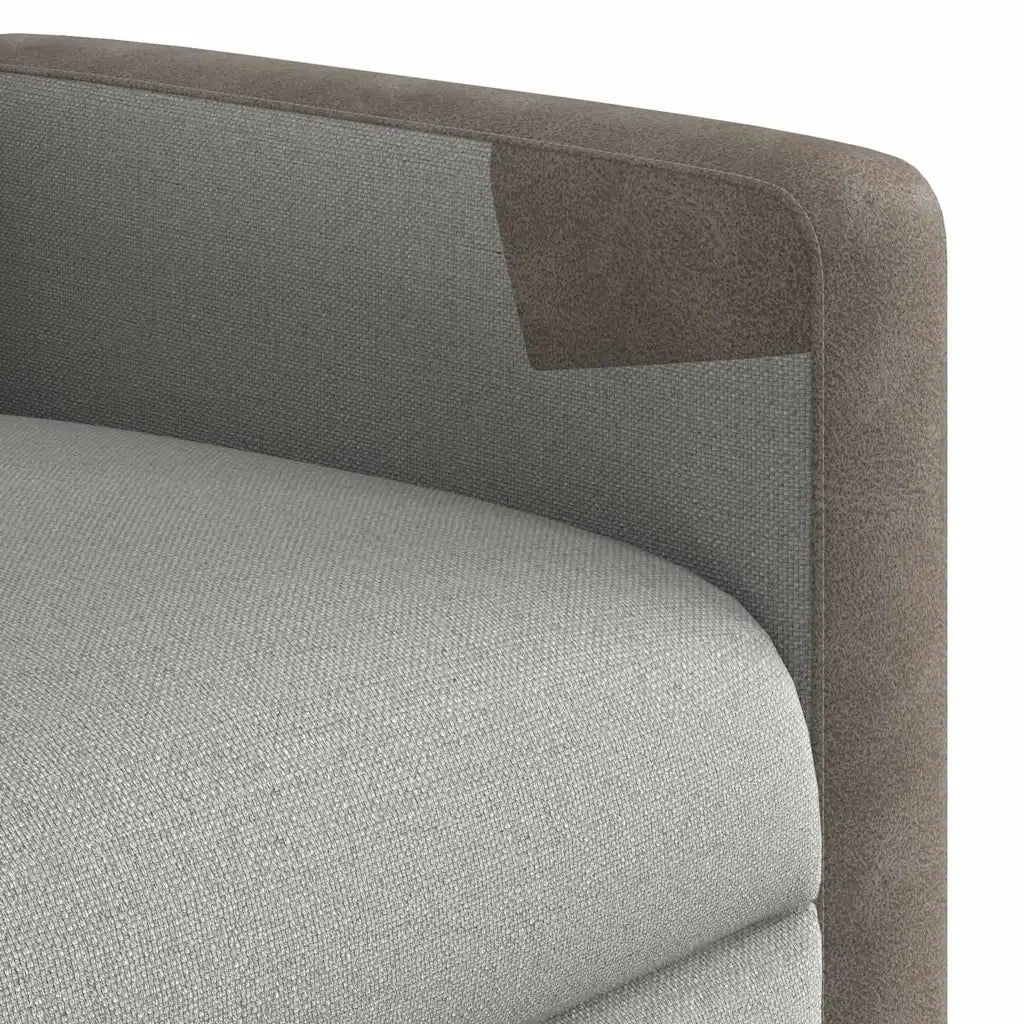 Poltrona Reclinabile in Tessuto Grigio Nuvola 4104838