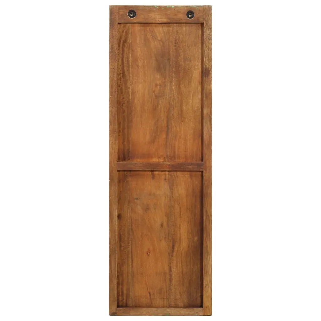 Appendiabiti a Parete 2pz 36x3x110cm Legno Massello di Recupero 337067