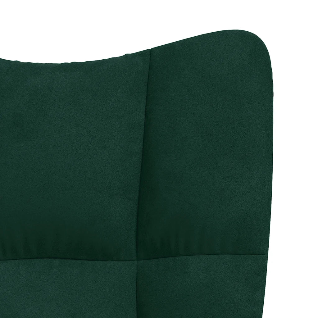 Poltrona Relax | Sedia Relax Verde Scuro in Velluto