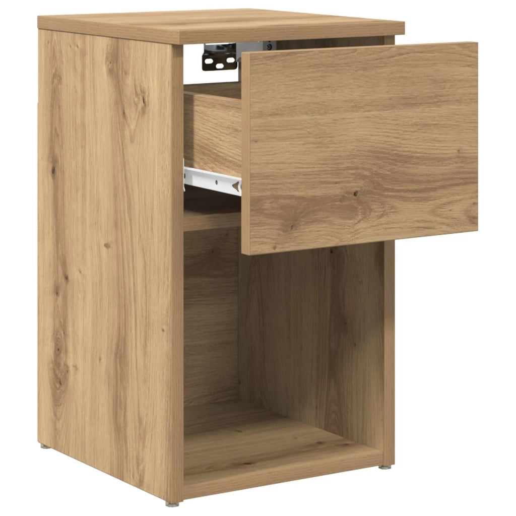 Armadietto per letto 2 pcs Rovere Artigianale 29 x 31,5 x 49 cm