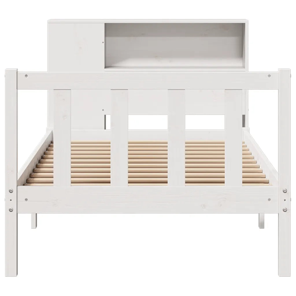 Letto con Libreria senza Materasso 75x190 cm in Legno Pino 3321677
