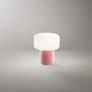 Lumetto Moderno Otty Ceramica Rosa Vetro 1 Luce G9 Ip20