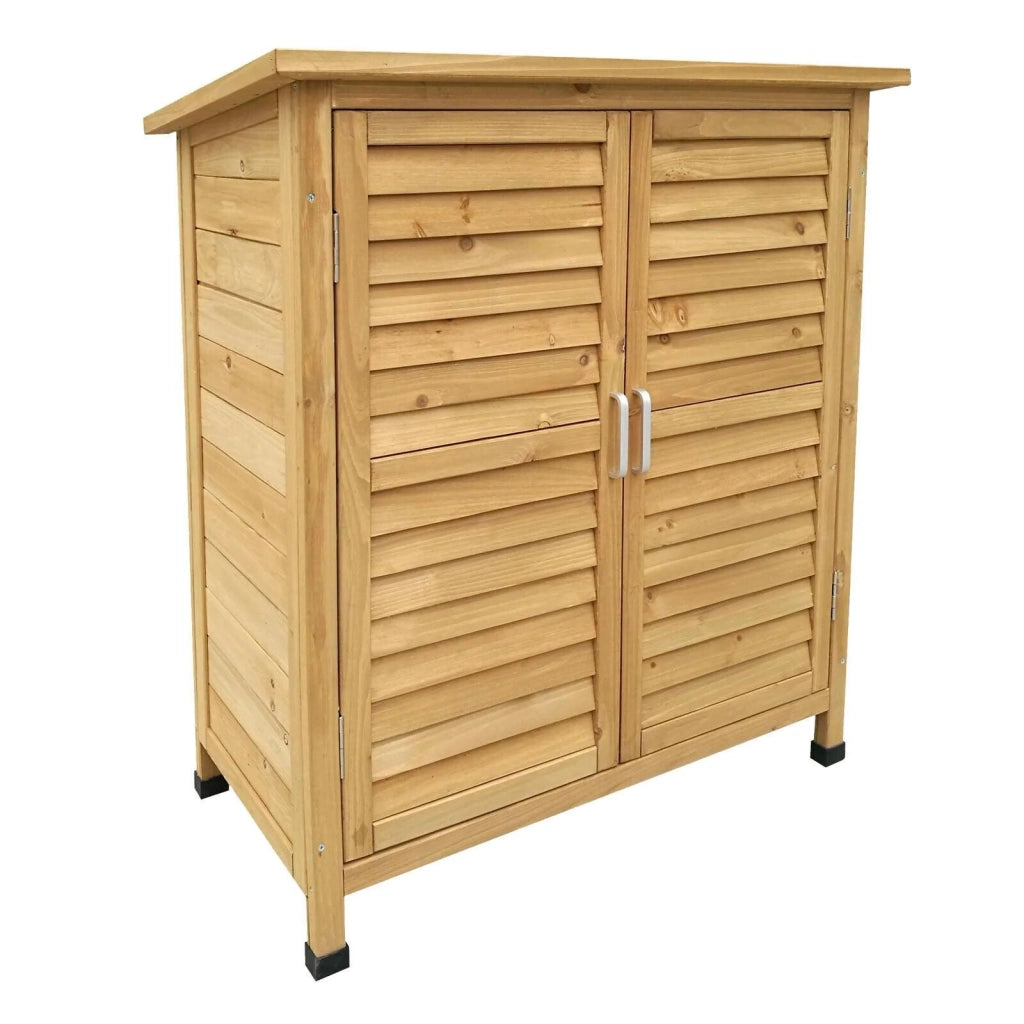 Casetta da giardino con doppie porte 87 x 46 x 91 cm legno di abete rosso 16_0002173