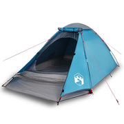 Tenda da Campeggio | Tenda Familiare a Cupola per 4 Persone Blu Impermeabile