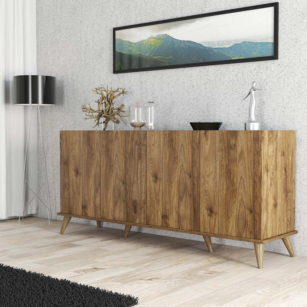 Credenza in legno "Elegante" - 180 x 45 x 80 cm - Marrone