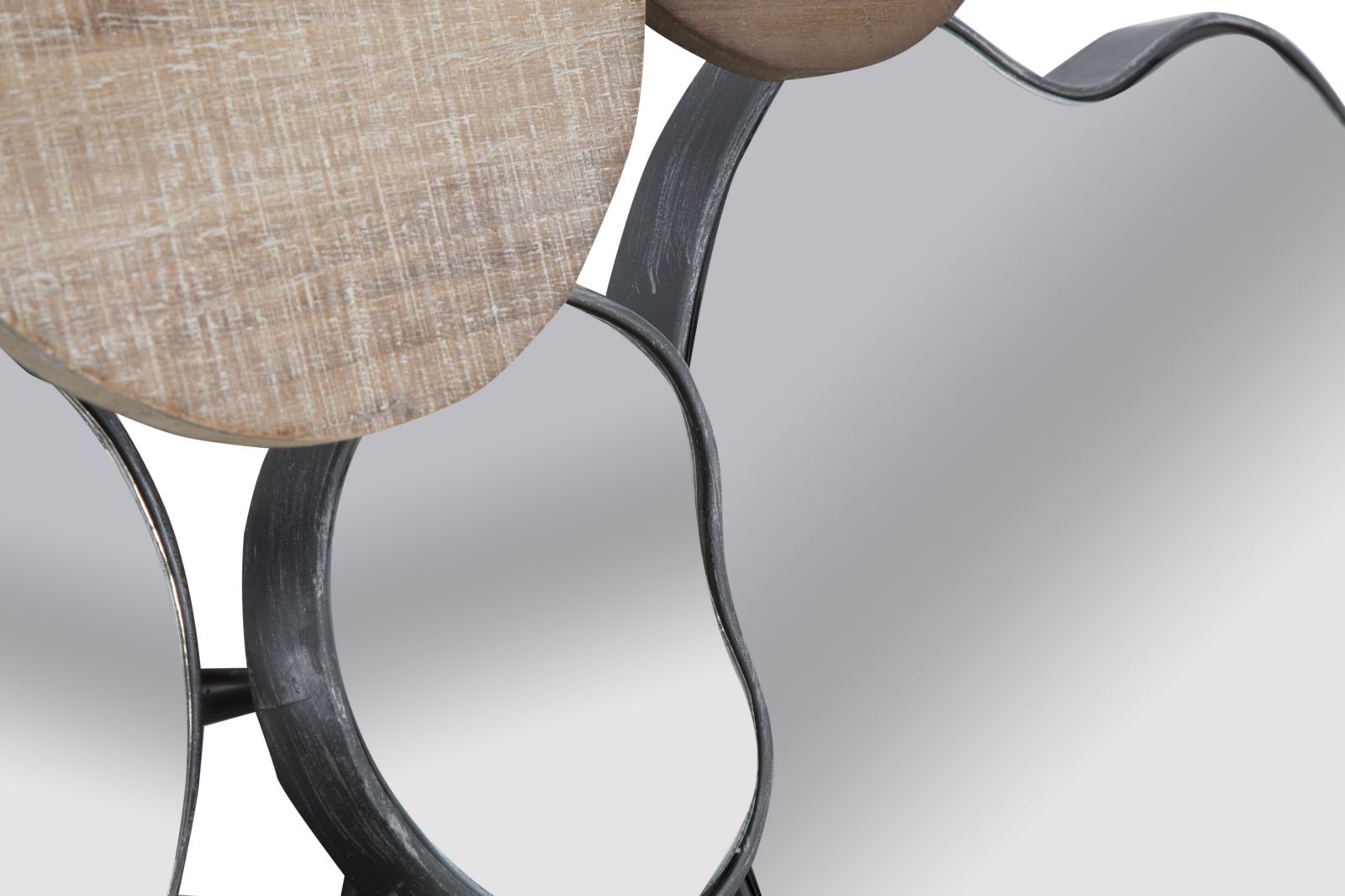 Specchio Quoxy 118x11x82,5 cm Lengo Ferro e Specchio Marrone