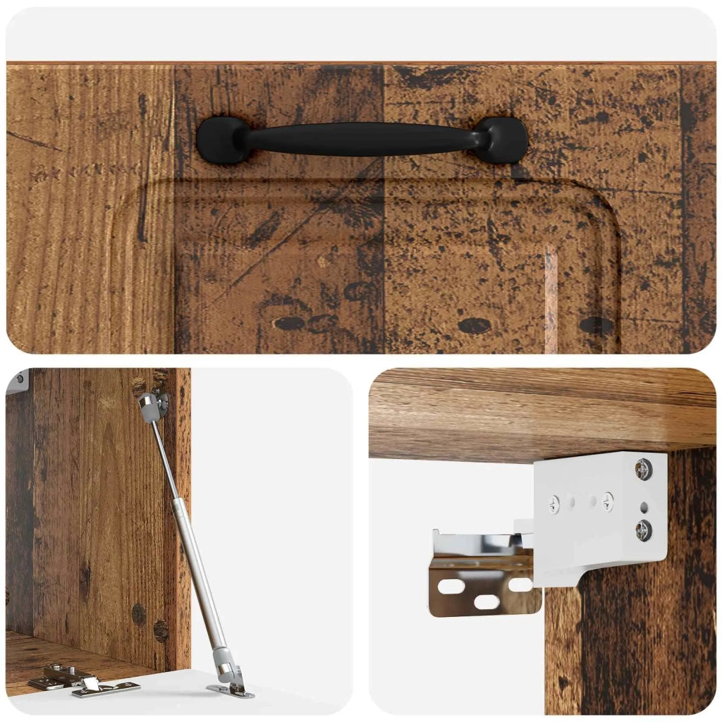 Mobile Porta TV da Muro Legno antico 59,5 x 31 x 30 cm 899393
