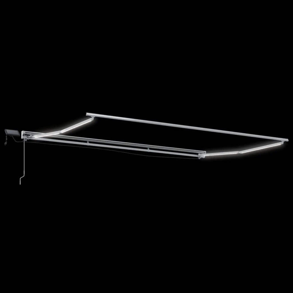 Cornice per Tenda Manuale con LED Tortora 4,5 × 3 m 3426245