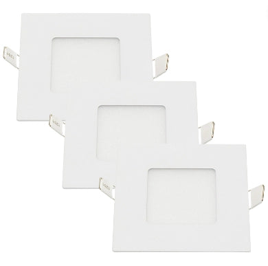 Pannello led incasso 7.5cm 3watt slim quadro alimentatore incluso 4500k pezzi 3