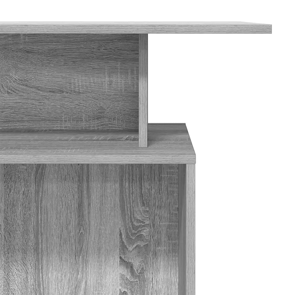vidaXL Banco Reception Grigio Sonoma 100x40x104 cm Legno Multistrato