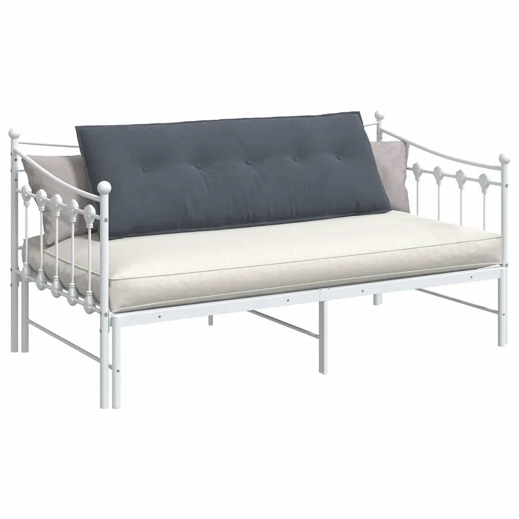 Cuscino per Schiena Grigio scuro 140 x 50 cm Tessuto in Cords 42014848