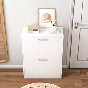 Armadio per scarpe bianco scaffale per scarpe cassettiera guardaroba loft moderno 60 cm