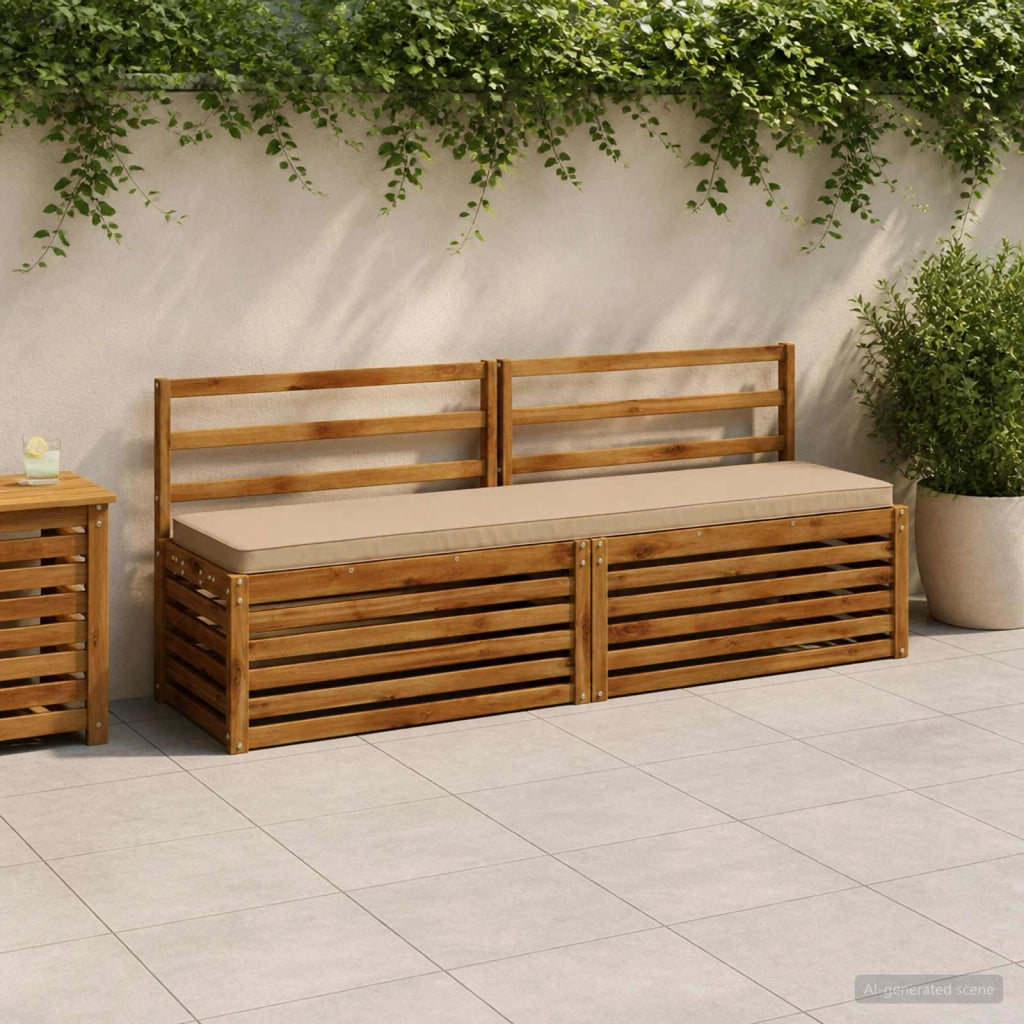 Cuscini per Panchina a 2 Pezzi VUGHT 2 pz 100% Poliestere 951525