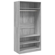 Armadio Grigio Sonoma 100x50x200 cm in Legno Multistrato CFW2366716