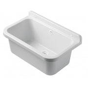Pilozzo a muro da esterno 55x34 cm con troppopieno  Bianco  Giardino e garage  Kit di montaggio e scarico  Negrari