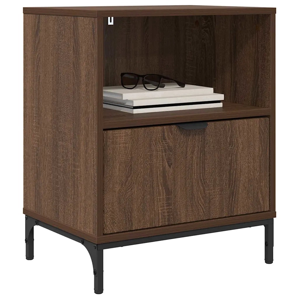 Armadio da Notte 2 pcs Rovere marrone 49 x 36 x 61 cm 883489