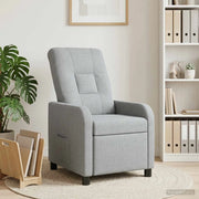 Divano Sedia-Poltrona reclinabile Grigio Chiaro Tessuto 805667