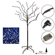 Trade Shop - Albero Di Natale Luminoso Ciliegio Per Interno 192 Led 180cm Bluce Blu -