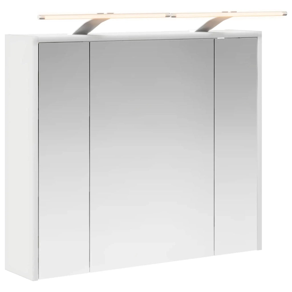 Mobiletto per specchio da bagno Bianco 73,5 x 16 x 62,5 cm