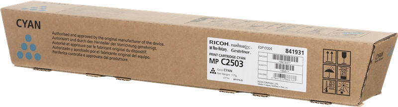 Ricoh 841931 cartuccia toner 1 pz Originale Ciano