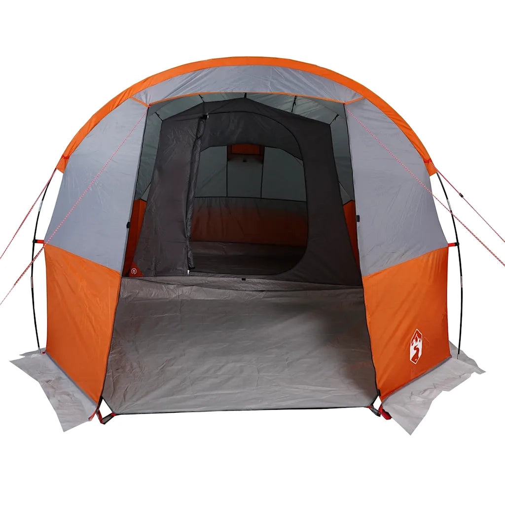 Tenda da Campeggio a Tunnel per 4 Persone Grigio e Arancione 94633