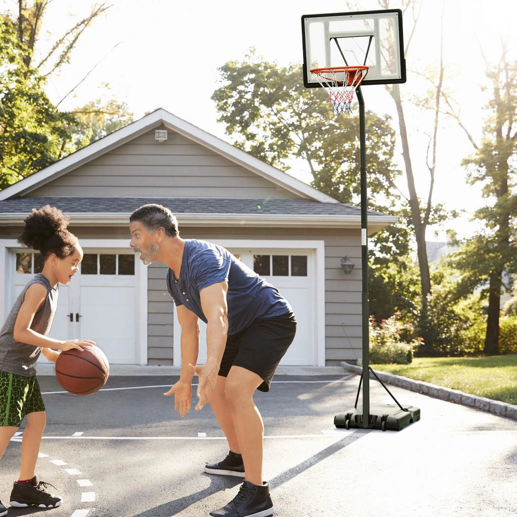 CANESTRO BASKET PER ADULTI CON ALTEZZA REGOLABILE NERO