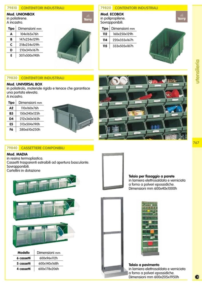 16pz contenitore terry "unionbox c" 218x234x129h cod:ferx.1680