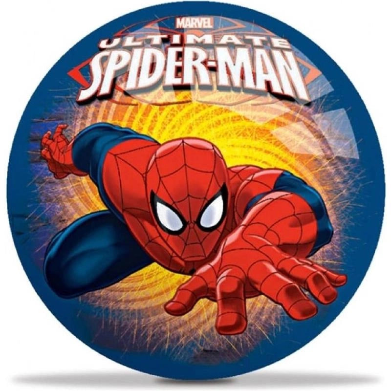 PALLONE PER BAMBINI GIOCO PER ESTERNO CON DISEGNO MARVEL SPIDERMAN E SCRITTE 14 CM FANTASIA ASSORTITA