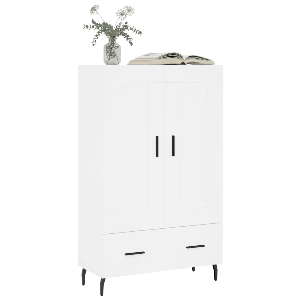 Credenza Bianca 69,5x31x115 cm in Legno Multistrato 830340