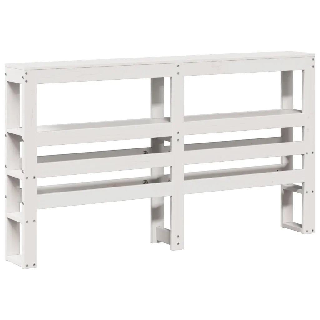 Letto senza Materasso Bianco 140x200 cm Legno Massello di Pino