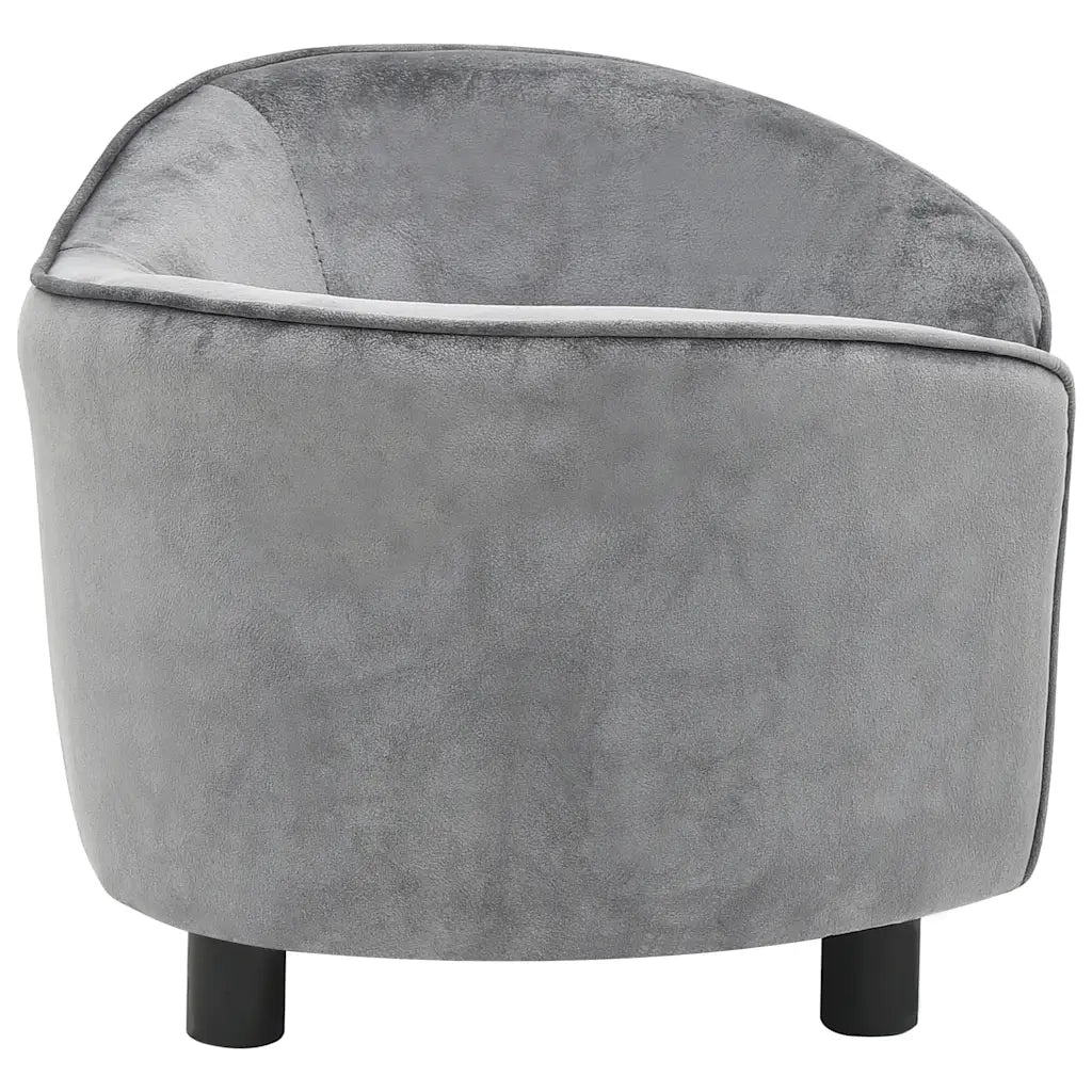 Divano per Cani-Sofa per animali domestici-Divanetto Grigio 69x49x40 cm in Peluche