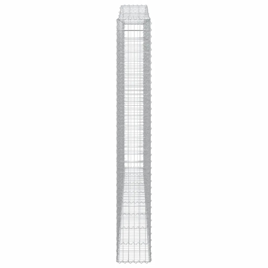 Cesti Gabbioni ad Arco 6 pz 400x30x220/240 cm Ferro Zincato