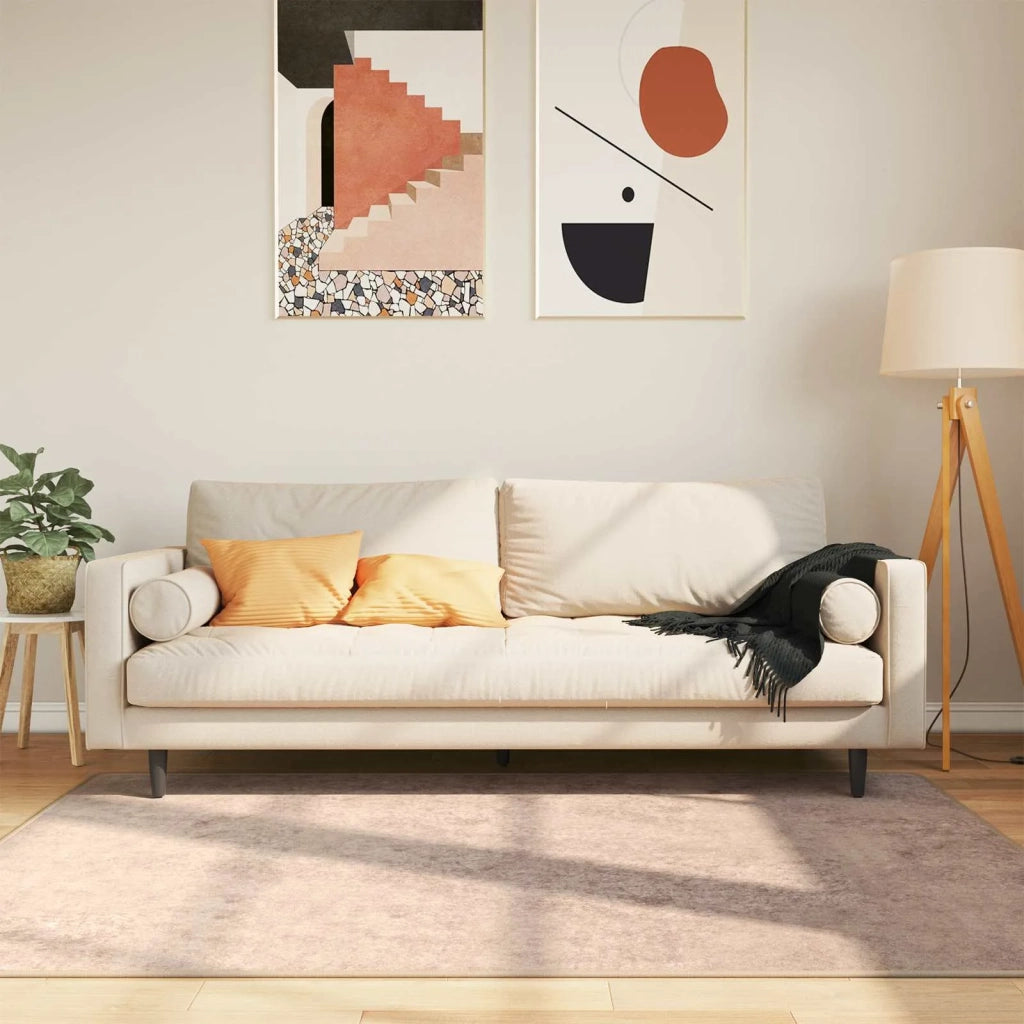 Runner Tappeto MARSA Sabbia 120 x 170 cm Poliestere e PVC