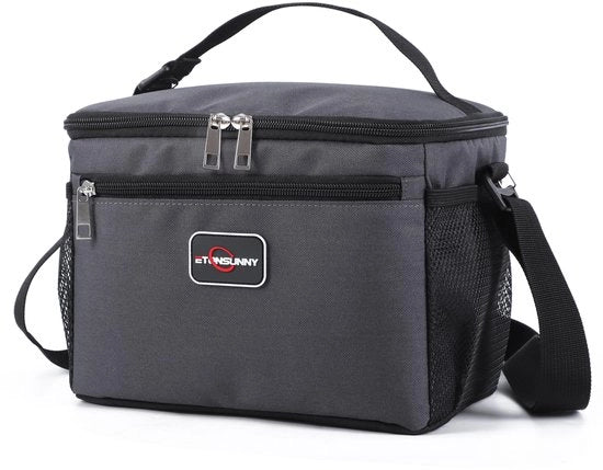 Borsa isolante portatile, 8L, opaca, impermeabile, per lavoro, scuola, picnic.