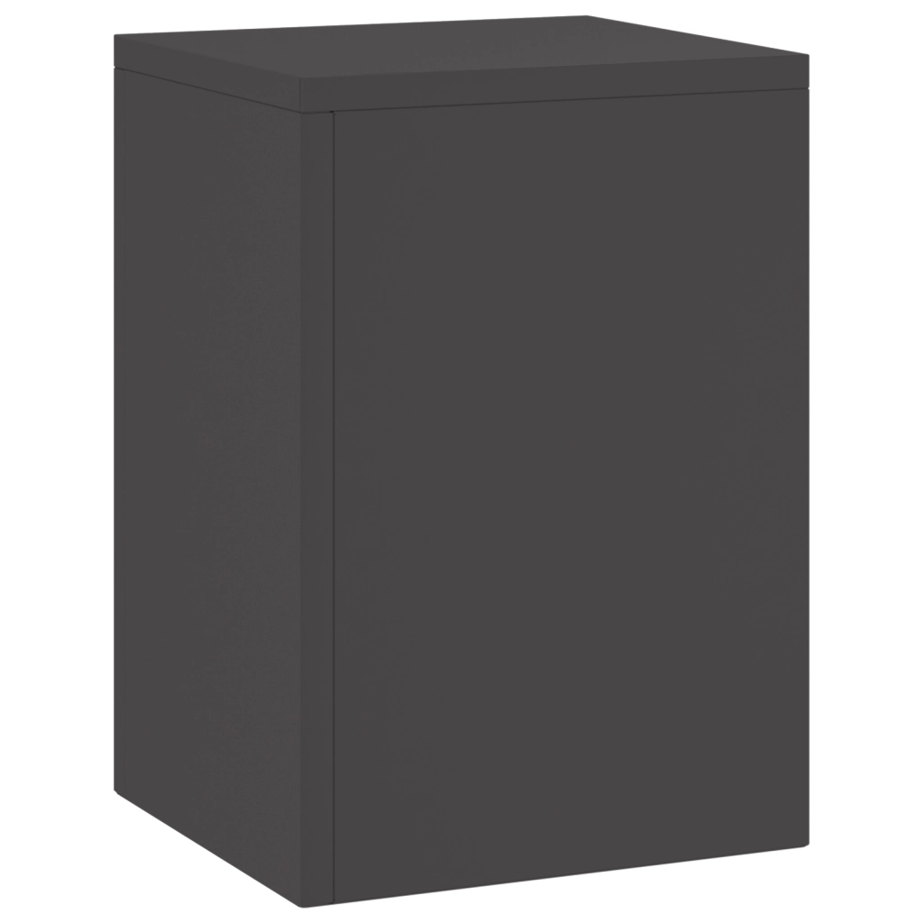 Stands per Piante da Esterno Pilastri 2 pz Nero 24x24x35 cm Acciaio