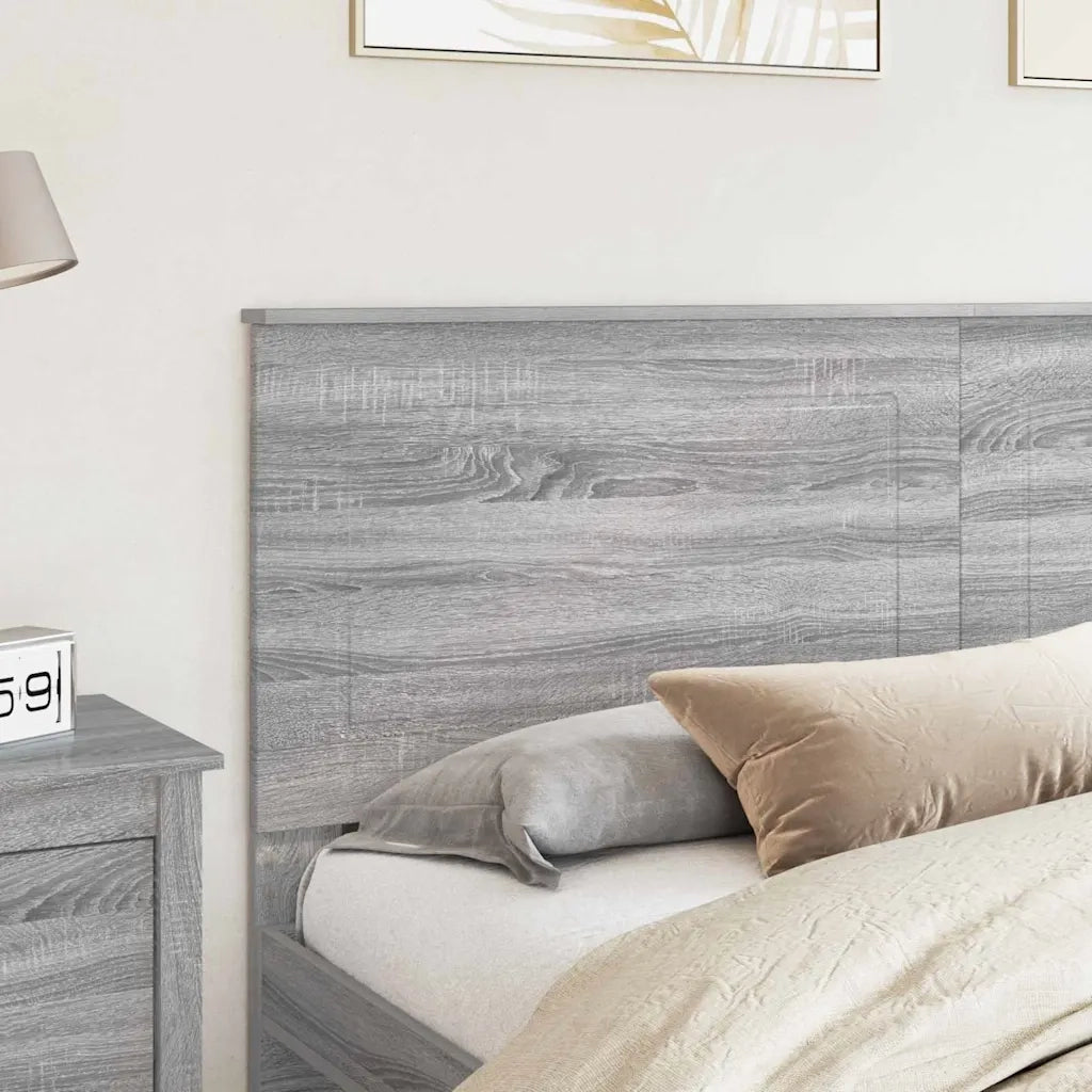 Testiera-Testata-Testiera Decorativa Grigio Sonoma 200 cm Legno multistrato 374839